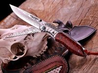 Zavírací damaškový nůž s pilkou Dellinger Wilderer