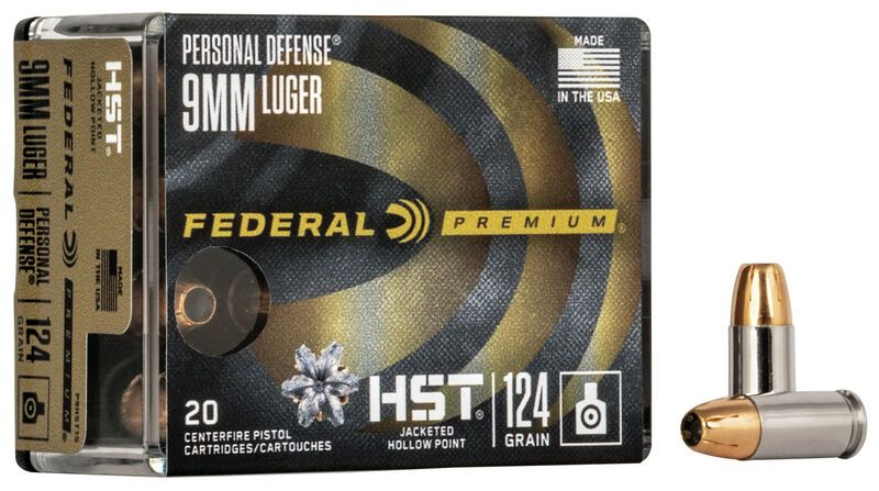 Federal 9 mm Luger HST 8 g / 124 grs