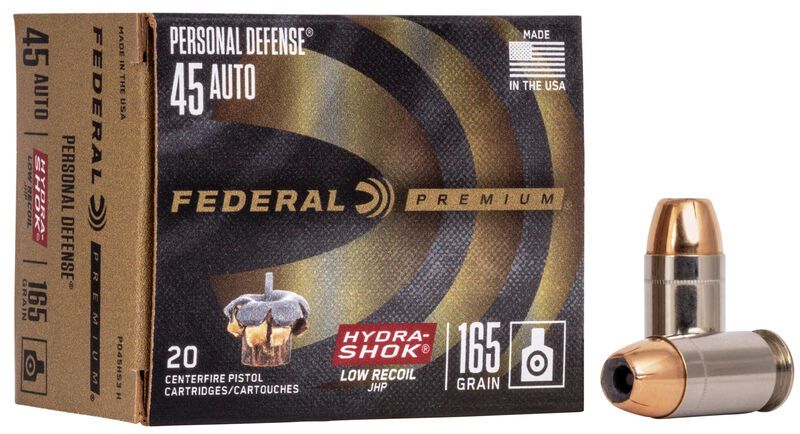 Federal .45 ACP Hydrashok 10,7 g / 165 grs