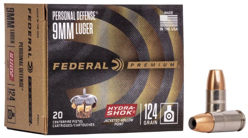 Federal Hydrashok 9 mm Luger 8 g / 124 grs