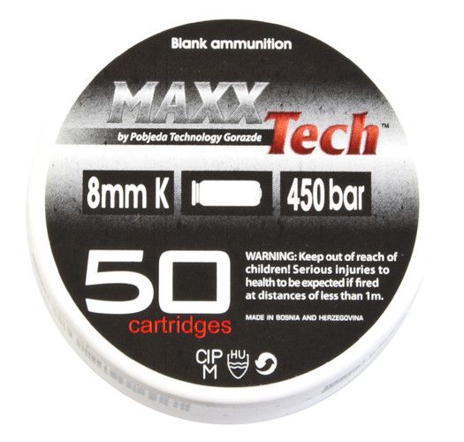 náboje MaxxTech 8 mm PA Blanc