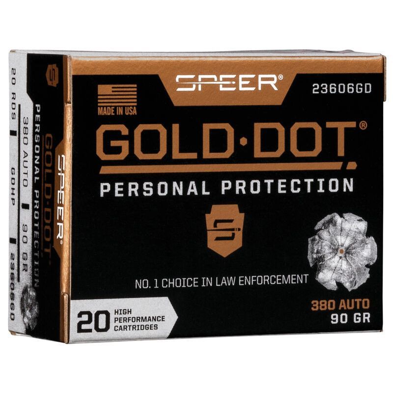 Náboj Speer .380 Auto Gold Dot 5,8 g / 90 gr