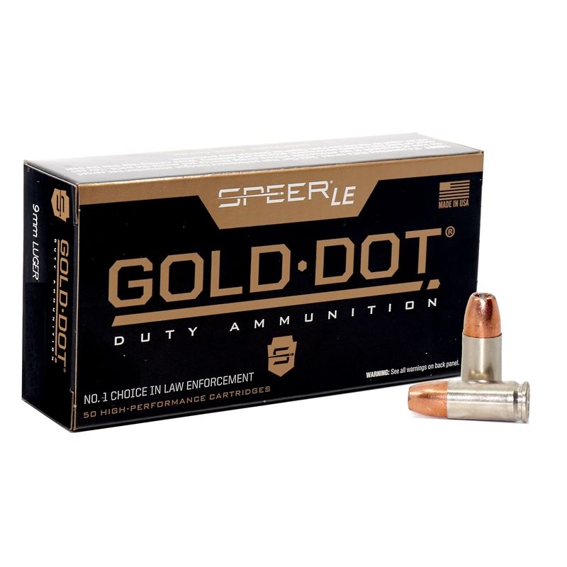 Speer 9 mm Luger +P Gold Dot 8,0 g / 124 grs