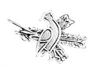 Odznak bažant s úlomkem, špendlík
