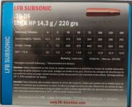 Subsonic 30-06 LFB