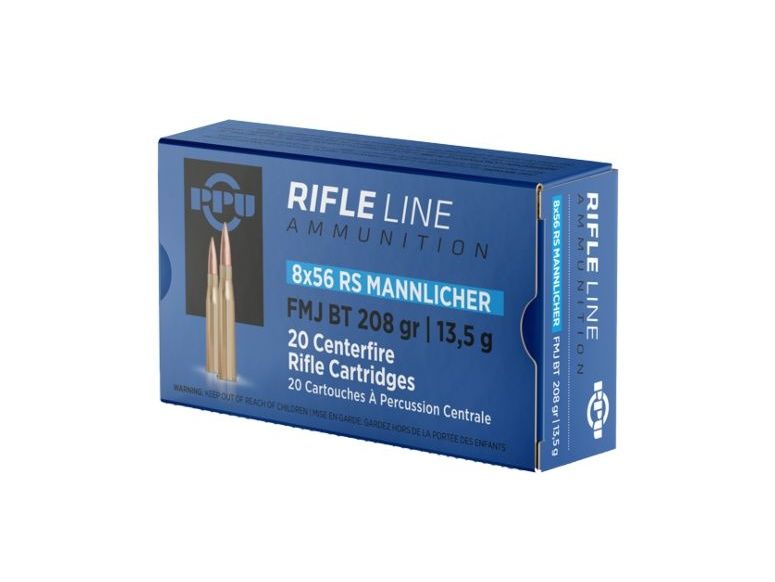 Prvi Partizan 8x56 RS Mannlicher FMJ BT 13,5 g