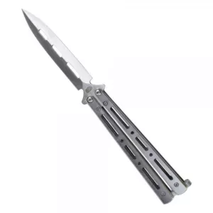 Nůž motýlek SCK Balisong Spear silver