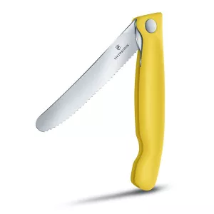  Zavírací nůž Victorinox Swiss Classic zubatý žlutý