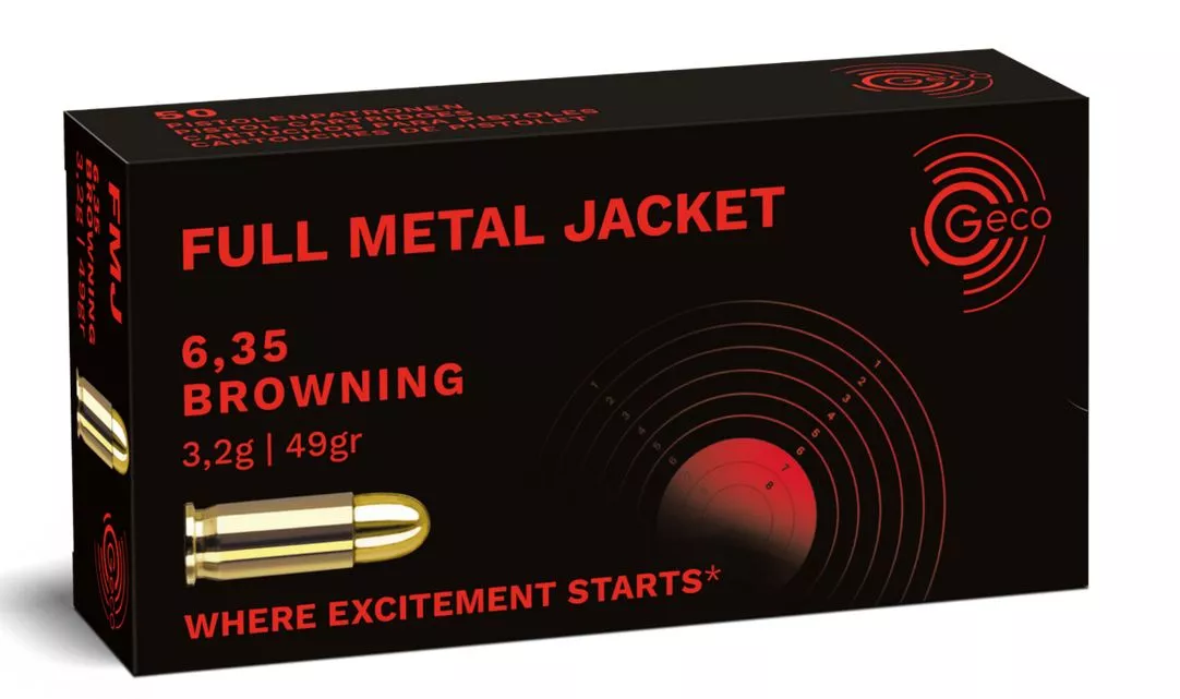 Náboj Geco 6,35 Browning FMJ