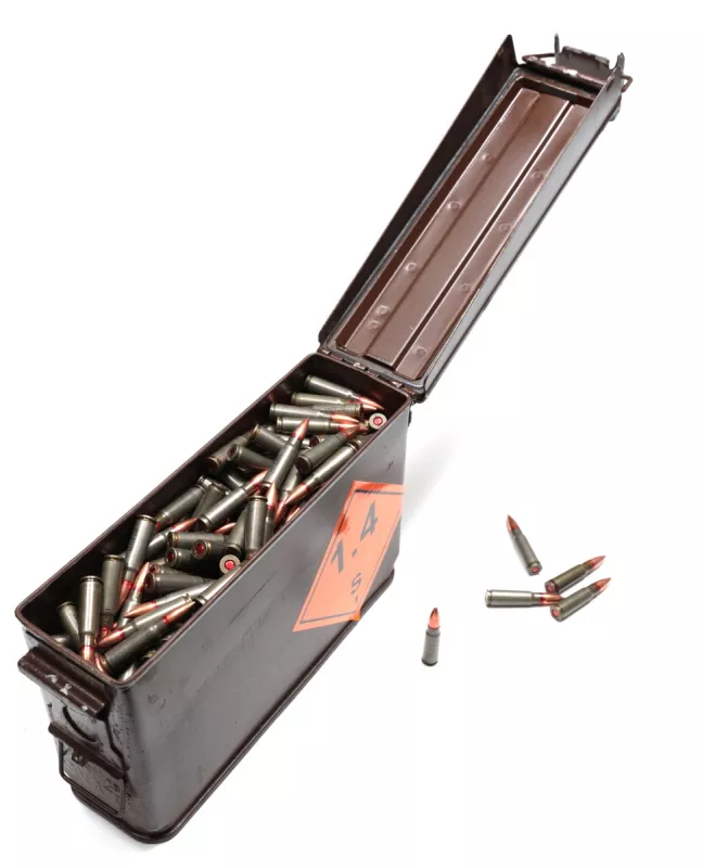 náboje 7,62X39 CIP sypačky