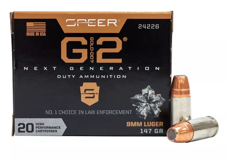 Náboj Speer 9 mm Luger Gold Dot G2 9,5 g / 147 gr