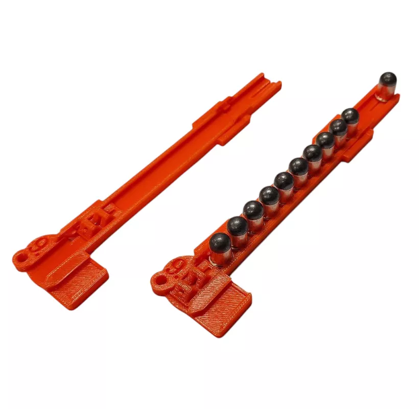 Nabíječ FlobertMaster 9 mm Flobert oranžový 10 ran