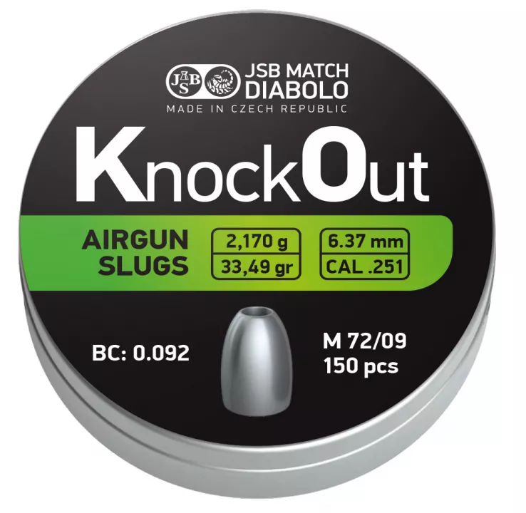 Diabolo JSB Knock Out Slug 6,37 (150ks)