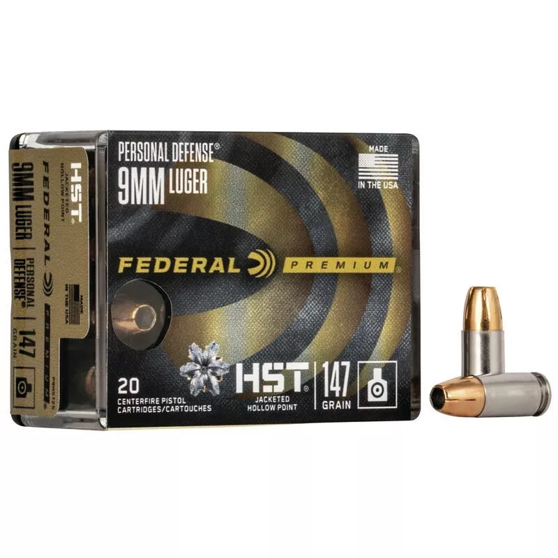 Náboj Federal 9 mm Luger HST JHP Subsonic 9,5 g / 147 grs