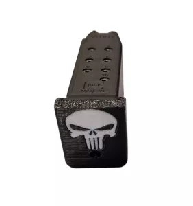 Botka dvořadého zásobníku pro pistoli Glock 9 mm Luger Punisher Botka zásobníku Glock 9 mm Luger Punisher