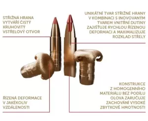 Sellier&Bellot střela 9317 Exergy Edge ráže 7 mm Střela Exergy Edge