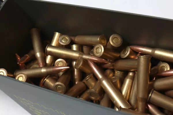 Náboj 7,62x54R FMJ 9,6 g / 148 gr C.I.P. mosaz po 200 ks + bedna M19A1 zdarma