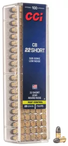 Náboj CCI 22 Short Subsonic LRN 1,88 g / 29 gr