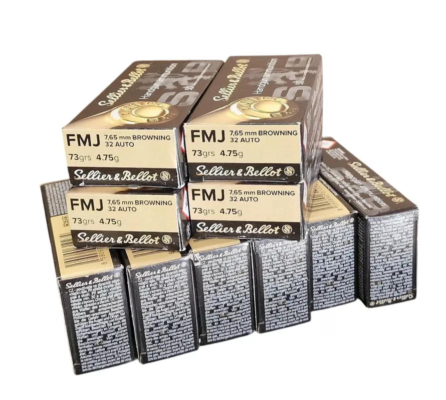  Náboje 7,65 Br. FMJ 500 ks - KOMISE