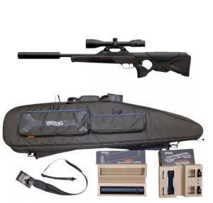 Kulovnice Walther RS3 Pro Chestnut 308 Win s tlumičem - set kompletní set kulovnice Walther RS3