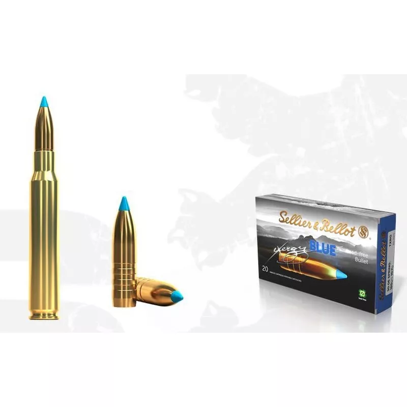 Kulový náboj Sellier & Bellot 30-06 Spring. TXRG Blue 10,7 g / 165 gr