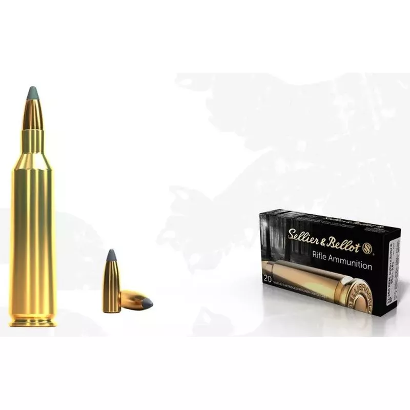 Kulový náboj Sellier & Bellot 22-250 Rem SP 3,6 g / 55 gr
