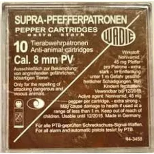 Plynový náboj Wadie 8 mm  Supra Pepper