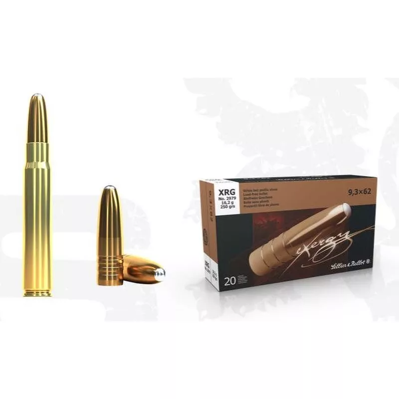 Kulový náboj Sellier & Bellot 9,3x62 XRG 16,2 g / 250 gr