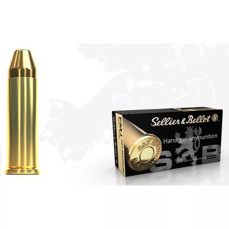 Revolverový náboj Sellier & Bellot 357 Magnum FMJ 10,25 g / 158 gr