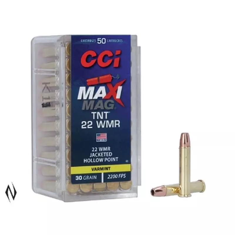 Malorážkový náboj CCI 22 WMR MAXIMAG TNT JHP 1,94 g / 30 gr