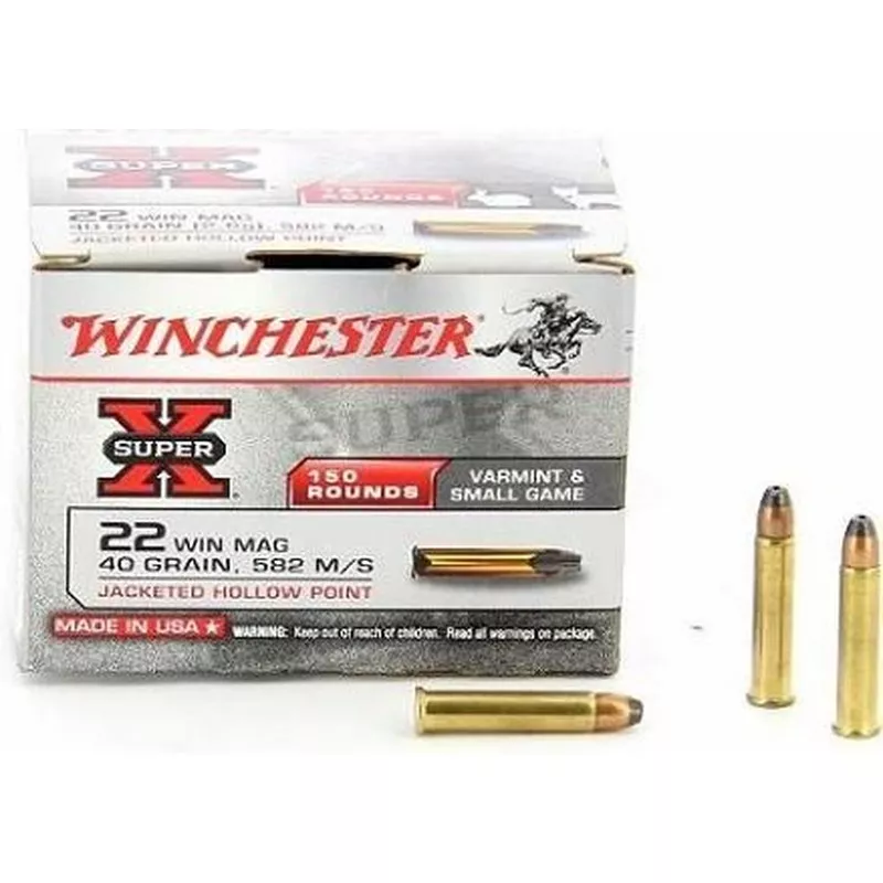 Malorážový náboj Winchester Super-X 22 WMR JHP 2,6 g / 40 gr bulk