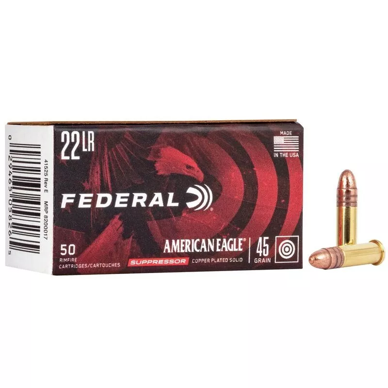 Náboj Federal American Eagle Suppressor 22 LR 2,9 g / 45 gr