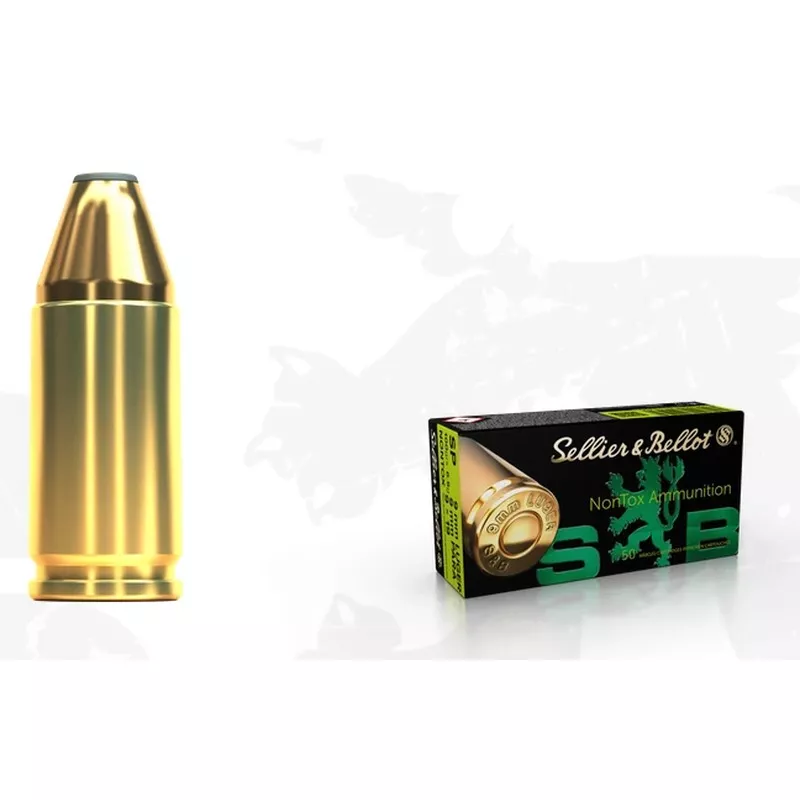 Pistolový náboj S&B 9 mm Luger NON-TOX SP 6,5 g