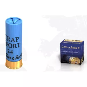 Brokový náboj Sellier & Bellot 16/70 Trap 24 Sport, brok 2,4 mm
