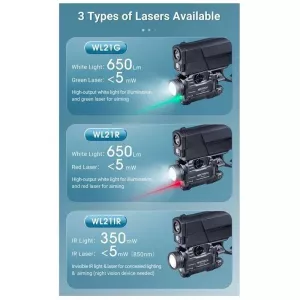 Taktická svítilna na pistoli s laserem NexTorch WL21G Taktická svítilna na pistoli s laserem NexTorch WL21G
