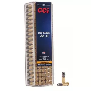 Malorážkový náboj CCI Subsonic HP 22 LR 2,6 g / 40 gr