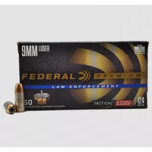 Náboj Federal 9 Luger Hydra Shok JHP 8 g / 124 grs 50 ks