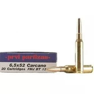 Kulový náboj Prvi Partizan 6,5x52 Carcano FMJ BT 9,0 g / 139 gr