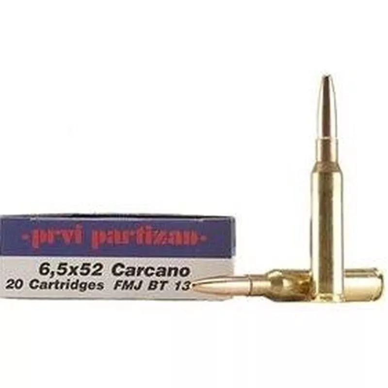 Náboj Prvi Partizan 6,5x52 Carcano FMJ BT 9,0g