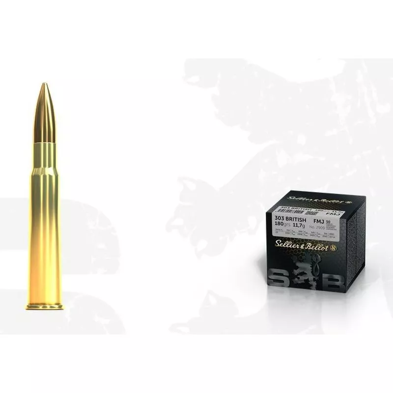 Kulový náboj Sellier & Bellot 303 British FMJ 11,7 g Bulk