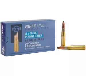Kulový náboj PPU 8x56 RS Mannlicher SP 13,5 g / 208 gr