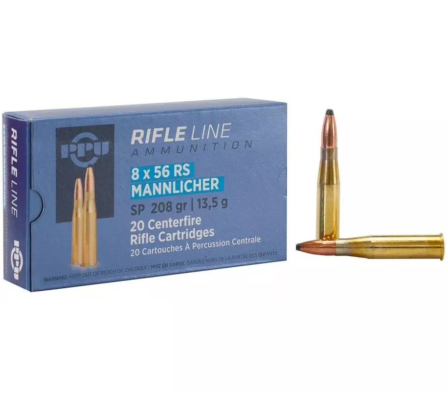 Náboj Prvi Partizan 8x56 RS Mannlicher SP 13,5g