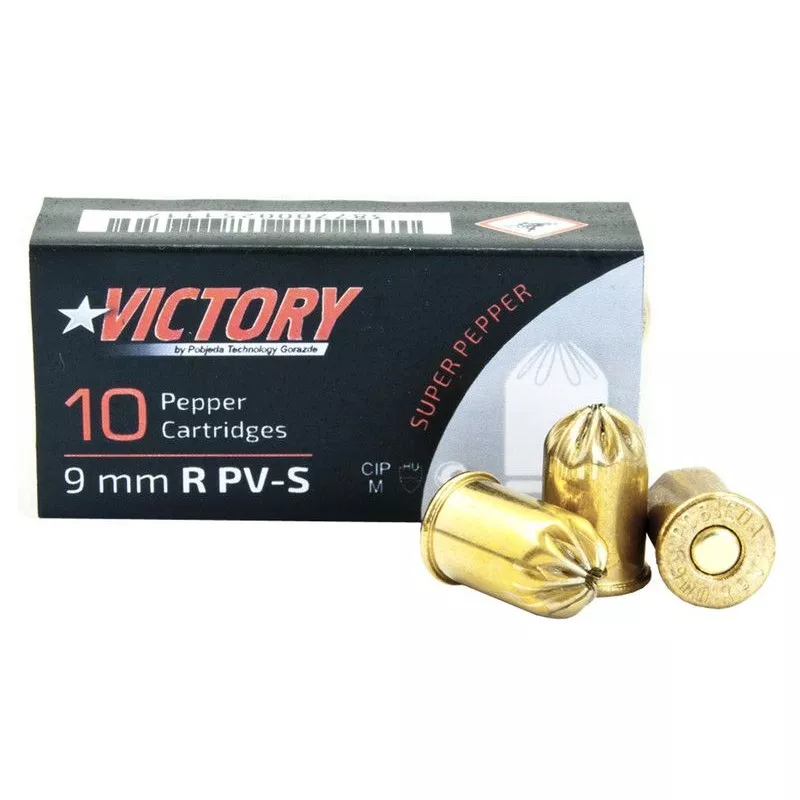 Plynový náboj Pobjeda Victory 9mm R PV-S Super pepř