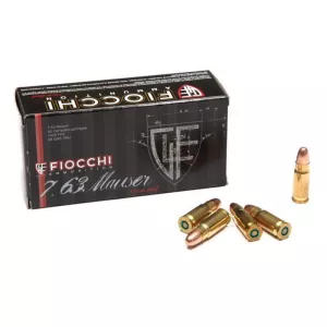 Náboj Fiocchi 7,63 Mauser FMJ 5,7 g / 88 gr