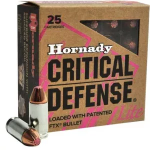 Náboj Hornady 9 mm Luger FTX Critical Defense Lite 6,5 g / 100 grs