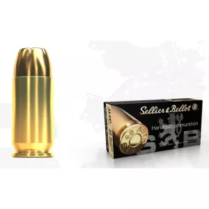 Pistolový náboj Sellier & Bellot 45 AUTO JHP 14,9 g