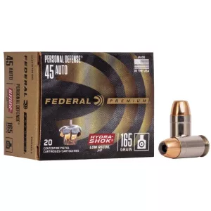 Náboj Federal .45 Auto Hydra Shok JHP 10,7 g / 165 gr 20 ks