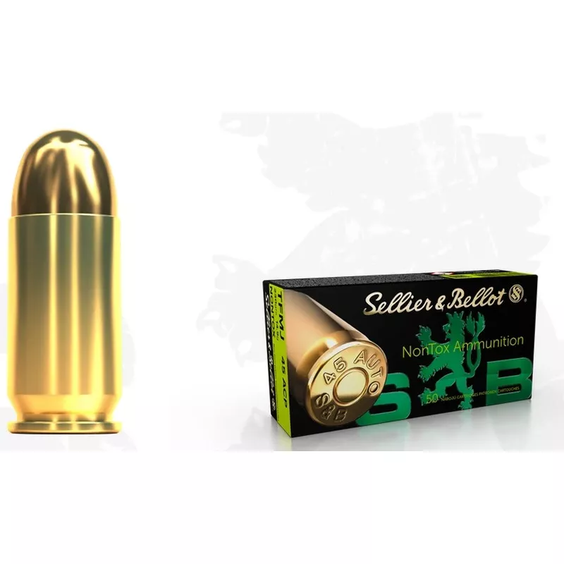 Revolverový náboj Sellier & Bellot 45 ACP NON TOX TFMJ 14,9 g