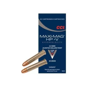 Náboj CCI 22 WMR Maxi-Mag HP+V