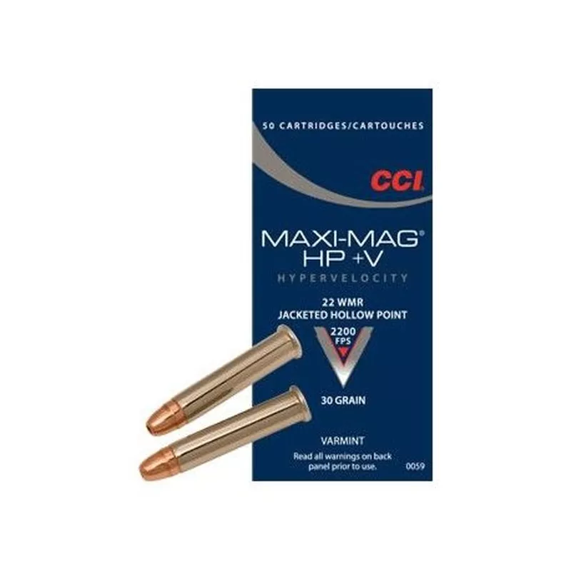 Náboj CCI 22 WMR Maxi-Mag HP+V